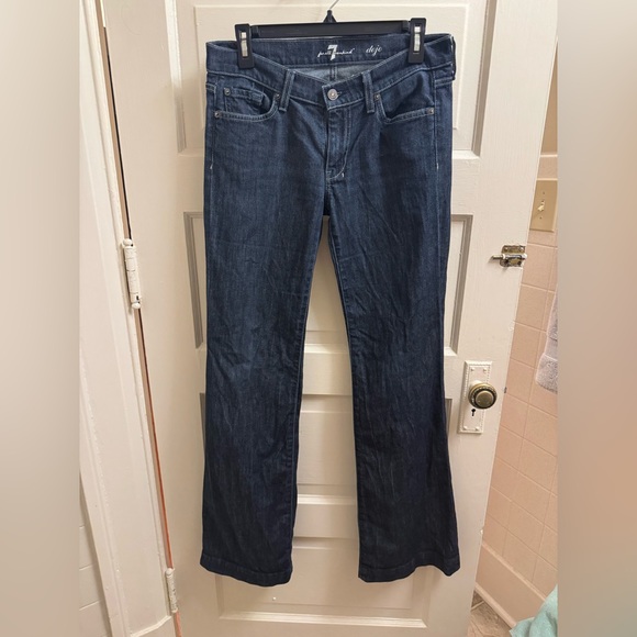 7 For All Mankind Y2K Dark rinse Boot Cut Jeans - Picture 1 of 5